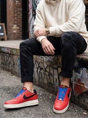 Nike Air Force 1 World Basketball Barcelona 2012 Red & Blue Men’s Size 9.5